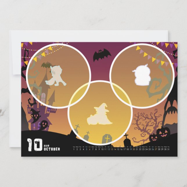 2019 Calendar October Card (Front)