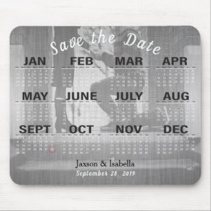 2019 Calendar Save the Date and DIY Photo Mouse Pad