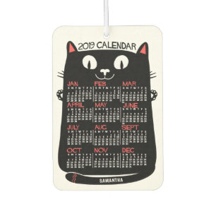 2019 Calendar (See Description for New Version) Air Freshener