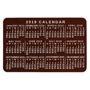 2019 Calendar (See Description for New Version)  Magnet
