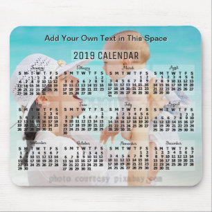 2019 Calendar (See Description for New Version)  Mouse Pad