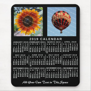 2019 Calendar (See Description for New Version) Mouse Pad
