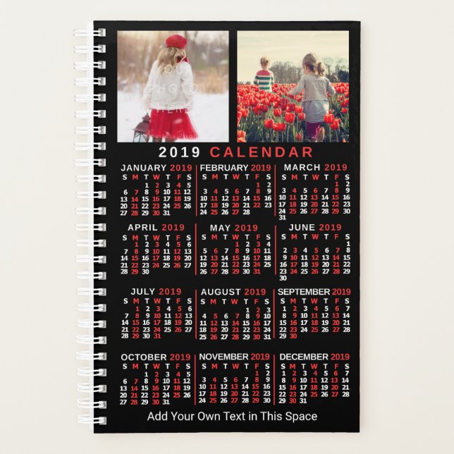 2019 Calendar (See Description for New Version)  Planner (Front)
