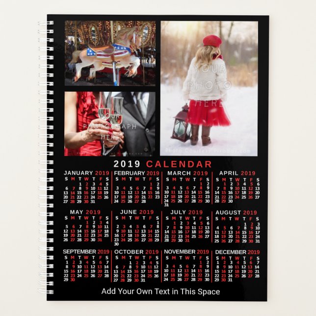 2019 Calendar (See Description for New Version)  Planner (Front)