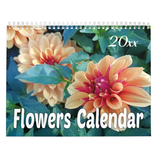 2019 Colourful Flowers Calendar (Cover)