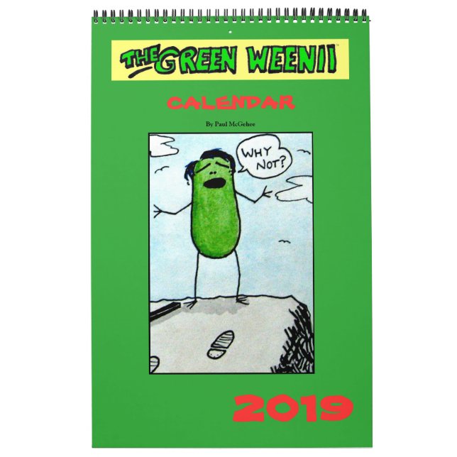 2019 Green Weenii Calendar (Cover)