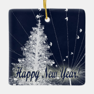 2019 in the new snow ceramic ornament