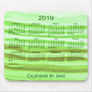 2019 Key Lime Frosting Calendar by Janz Mouse Pad