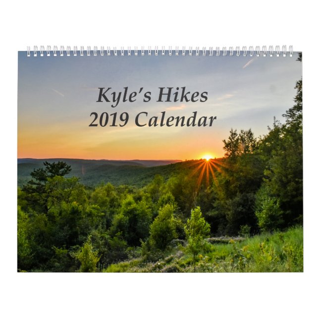 2019 Kyle's Hikes Large Calendar (Cover)