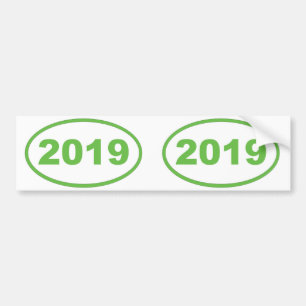 2019 light green bumper sticker
