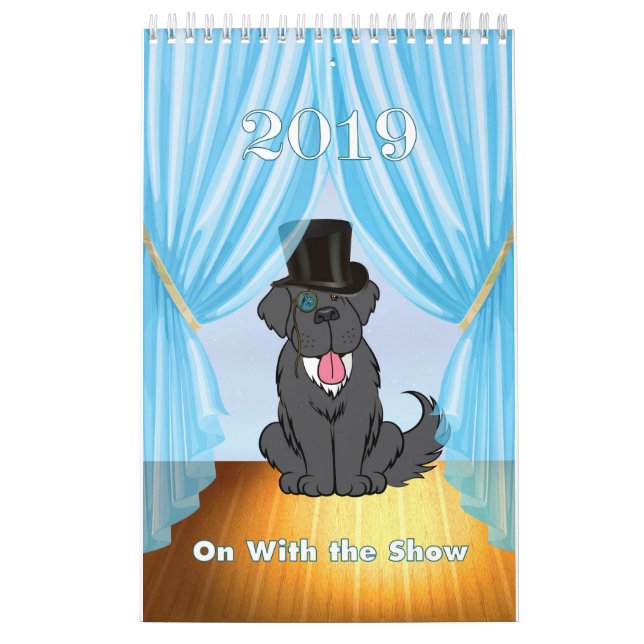 2019 Newfoundland Dog Calendar (Cover)