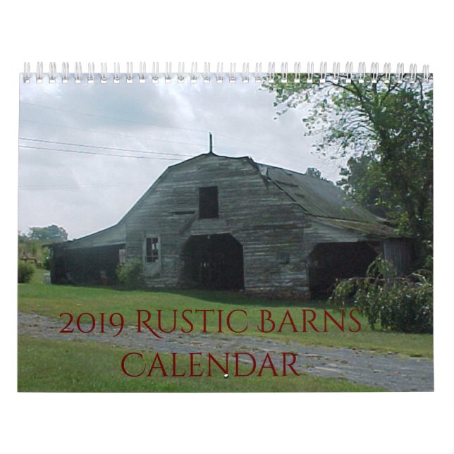2019 Old Rustic Barns Calendar (Cover)