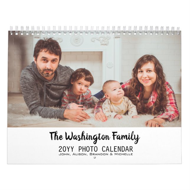 2019 Personalized Modern Family Photo Collage Calendar (Cover)