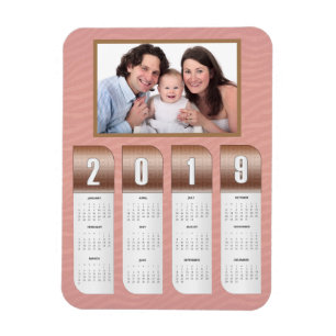 2019 Personalized Photo Calendars Magnet