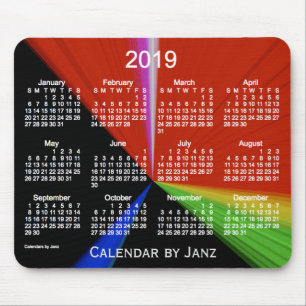 2019 Primary Point Calendar by Janz Mouse Pad