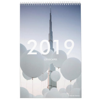 2019 Wall Calendar CITYSCAPES