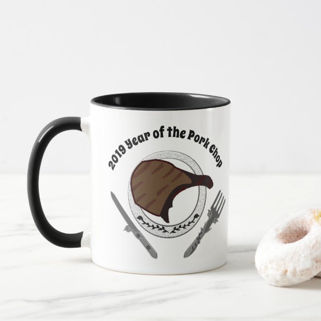 2019 Year of the Pork Chop Mug (With Donut)