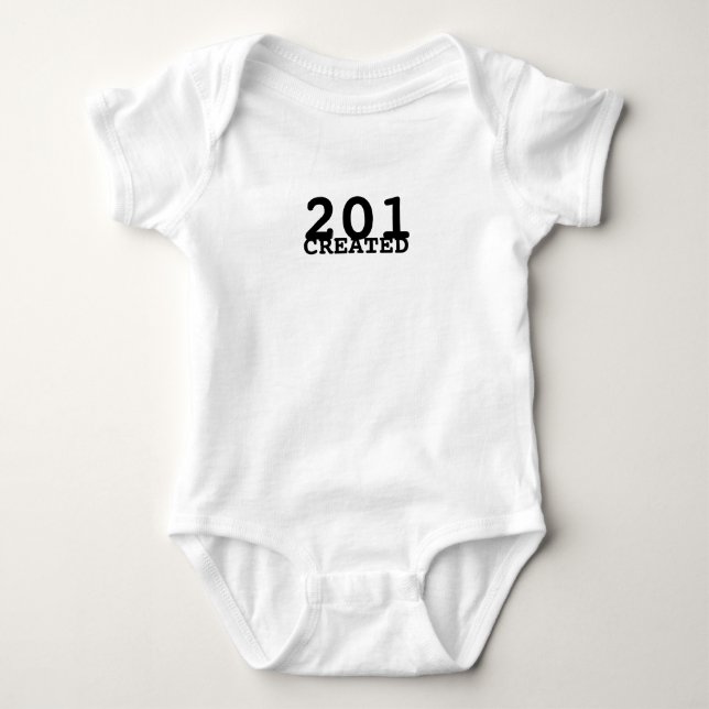 201 Created HTTP Status Code Baby Bodysuit  (Front)