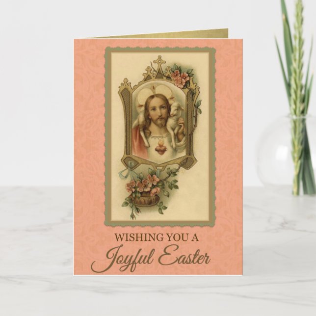 201 Happy Joyful Easter Sunday Greeting Card (Front)