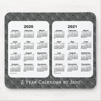 2020-2021 Black Diamonds 2 Year Calendar by Janz Mouse Pad