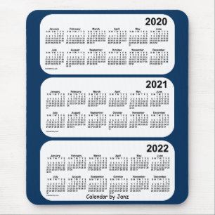 2020-2022 Police Box Blue 3 Year Calendar by Janz Mouse Pad