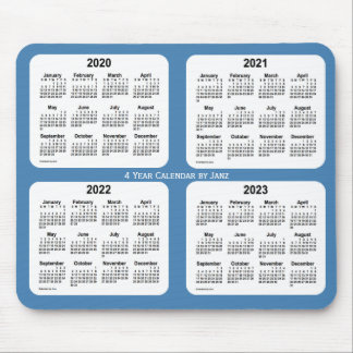 2020-2023 Steel Blue 4 Year Calendar by Janz Mouse Pad