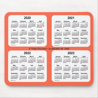 2020-2023 Tomato Red Holiday Calendar by Janz Mouse Pad