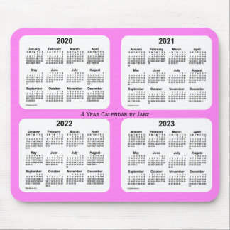 2020-2023 Violet 4 Year Calendar by Janz Mouse Pad