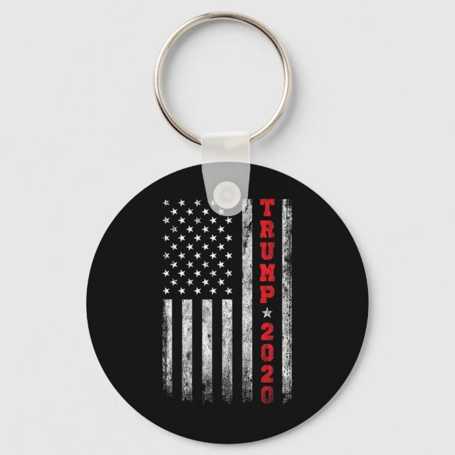 2020 American Flag Vintage  Keychain (Front)