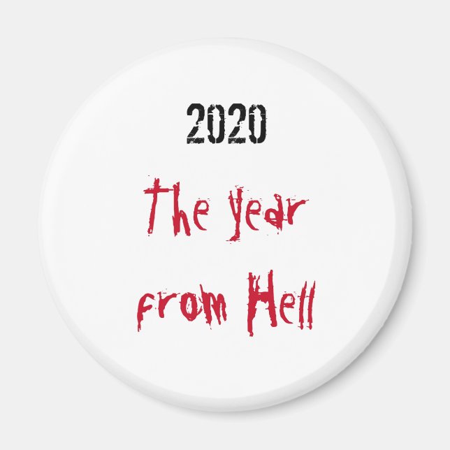 2020 Année De Hell Magnet (Devant)