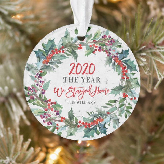 2020 Année de notre séjour à la maison Holly Wreat (Arbre)
