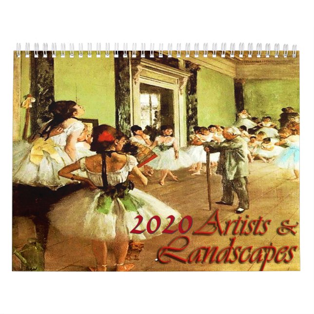 2020 Artists & Landscapes Calendar (Cover)