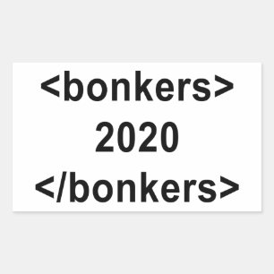 2020 Bonkers Sticker