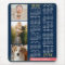 2020 Calendar Navy Coral Gold Family Photo Collage