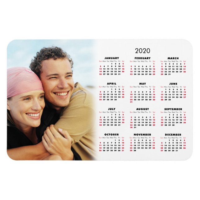 2020 Calendar Your Photo Magnet (Horizontal)