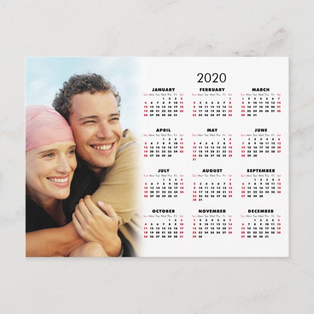 2020 Calendar Your Photo Postcard (Front)