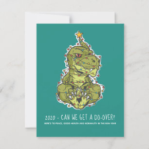 2020 Can We Get A Do-Over Funny TREX Christmas