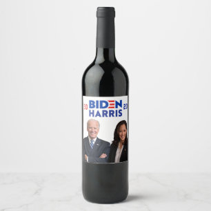 2020 Celebrate President Joe Biden Kamala Harris Wine Label