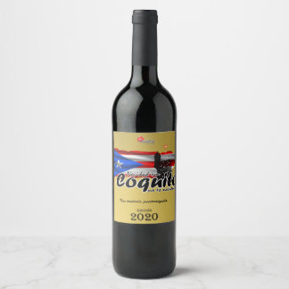 2020 coquito bottle label