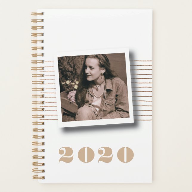 2020 Custom Personalized Photo Diary Planner (Front)