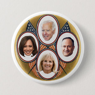 2020 Democratic Presidential Ticket 3 Inch Round Button