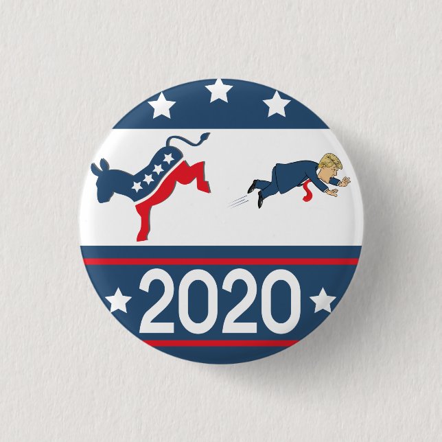2020 Democrats 1 Inch Round Button (Front)