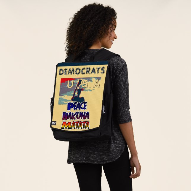 2020 Democrats for Peace in US Backpack (Worn)