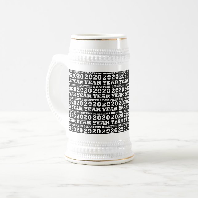 2020 disasters year beer stein (Front Left)