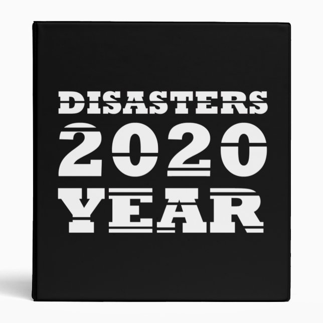 2020 disasters year binder (Front)