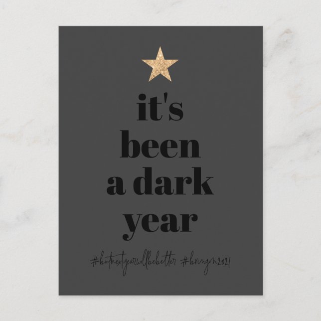 2020 Do-over Humor Typo Gold Star Tree Holiday (Front)