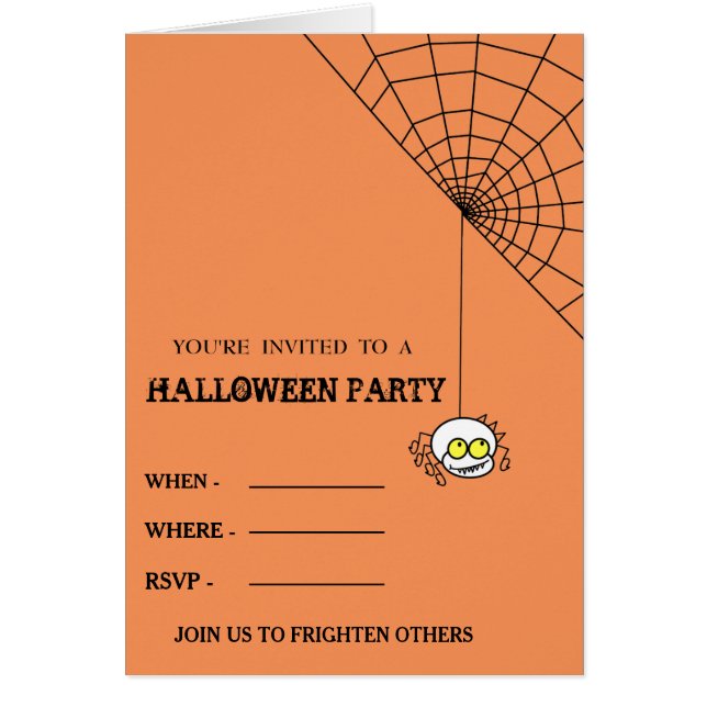 2020 Happy Halloween with Spider and her web (Front)