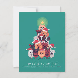 2020 It's been a RUFF Year DOG Christmas Tree