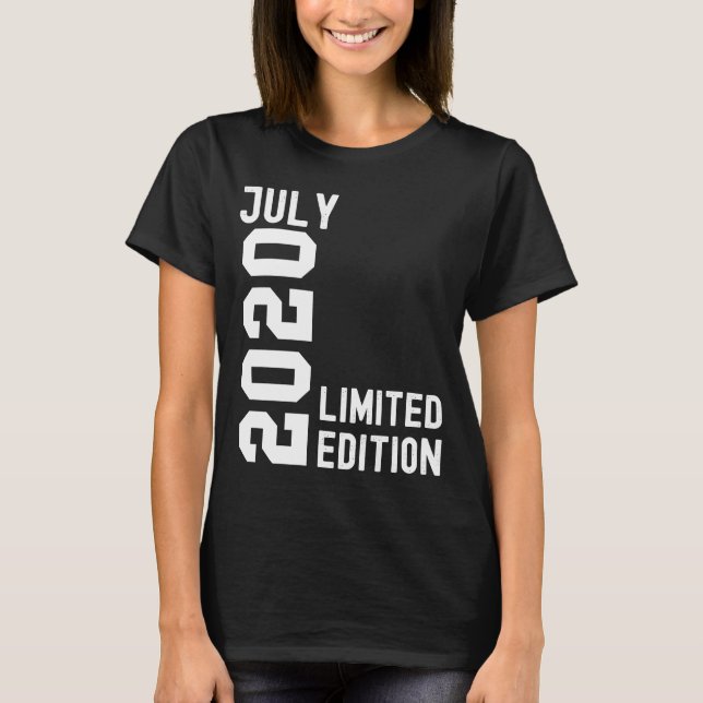 2020 July  Happy Birthday Party T-Shirt (Front)
