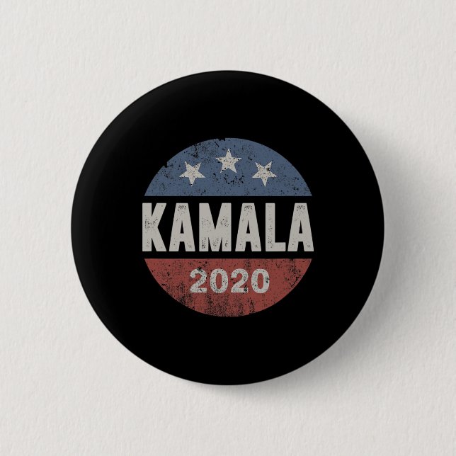 2020 Kamala Harris Vintage Button  (Front)